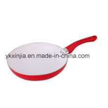 Kitchenware 26cm Aluminum Ceramic Coating Fry Pan, Cookware with Color Painted Bakelite Handle